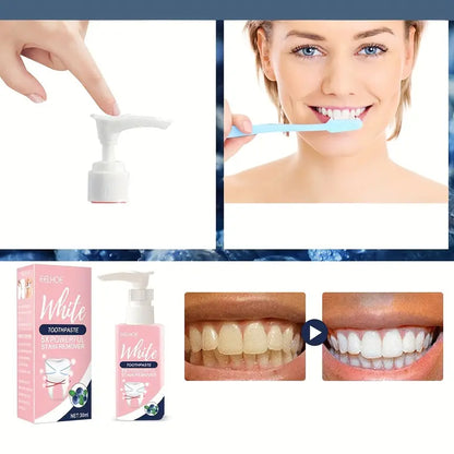 Advanced Whitening Stain Removal & Enamel-Safe Toothpaste