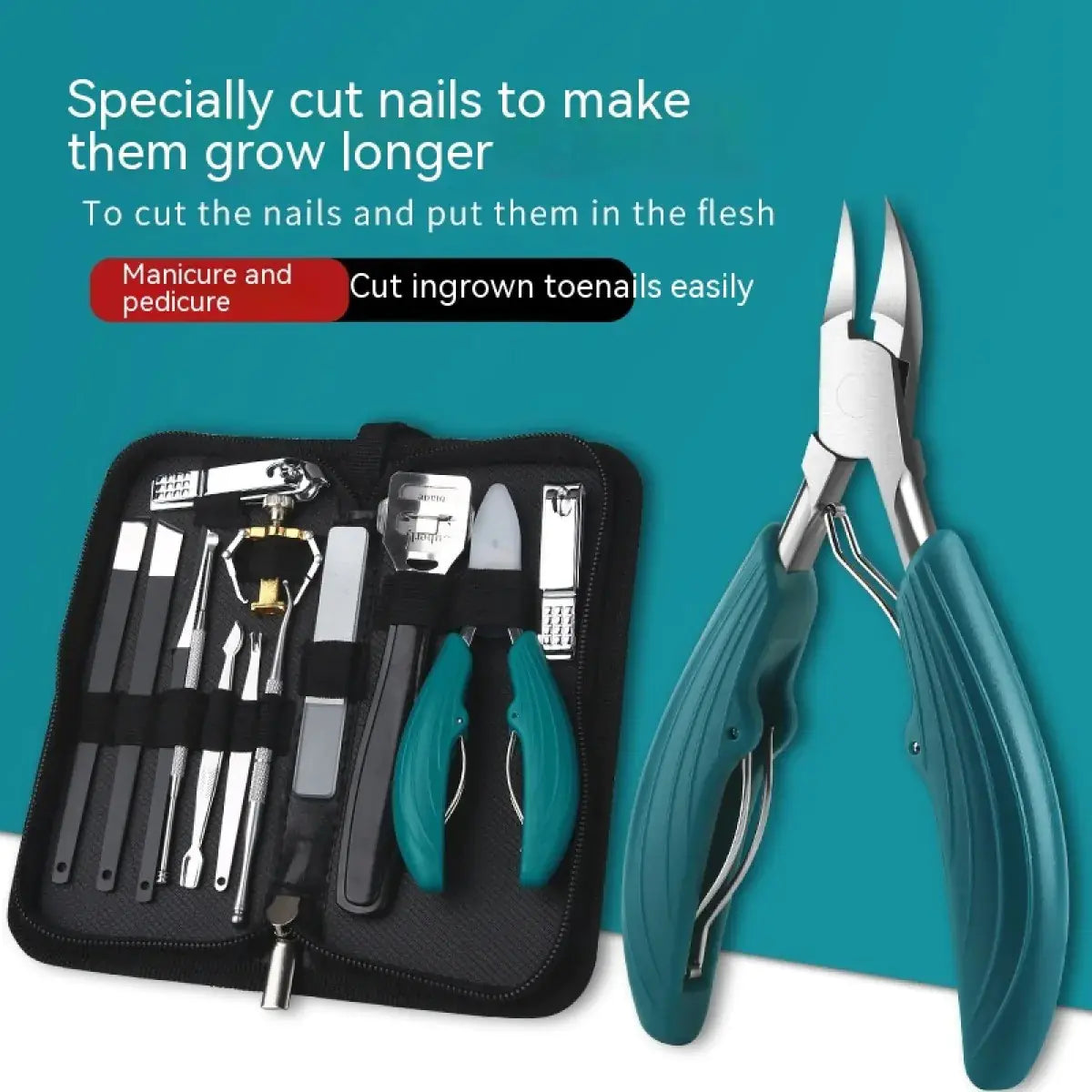 Nail Groove Nail Clippers – Pointed Pedicure Pliers for Precision Nail & Cuticle Care