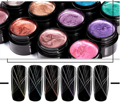 Multichrome Spider Gel Nail Art Liner – Precision Metallic Line Design System