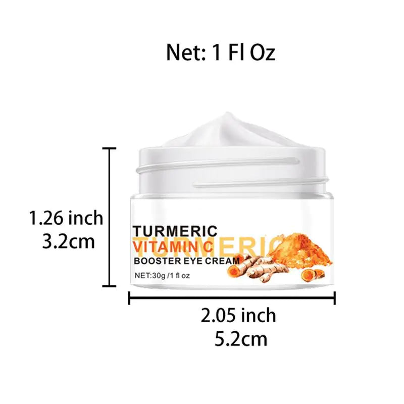 Turmeric & Vitamin C Booster Eye Cream – Brightening, Antioxidant & Tone-Refining Periocular Treatment