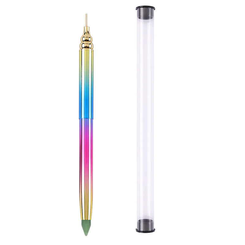 Nail Art Dotting Tool – Rotary Telescopic Dual-Tip Precision Drill Pen