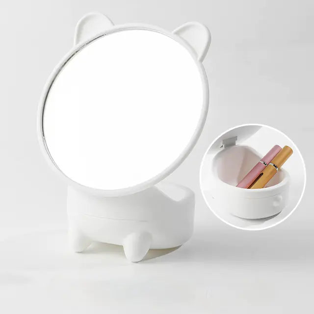 High-Definition Desktop Makeup Mirror for Students