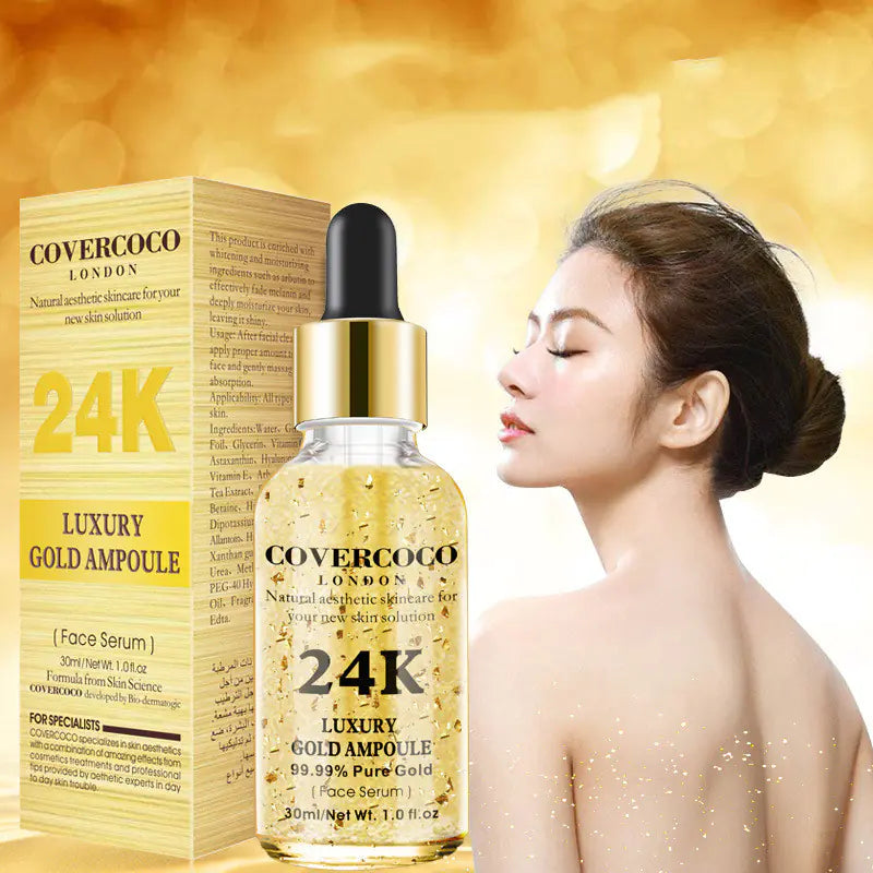 COVERCoco London 24K Luxury Gold Ampoule – Advanced Radiance & Firming Face Serum