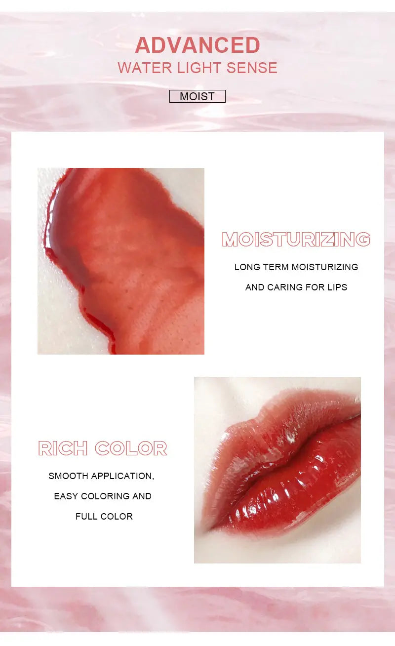 Shine Lip Glaze Set - 4 Pink Gloss with Sequins