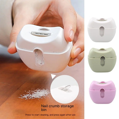 Korean Mini Electric Nail Clipper-USB-C Rechargeable • LED Illumination • Nail Crumb Storage