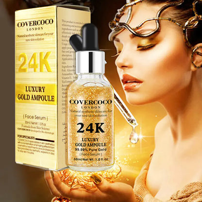 COVERCoco London 24K Luxury Gold Ampoule – Advanced Radiance & Firming Face Serum