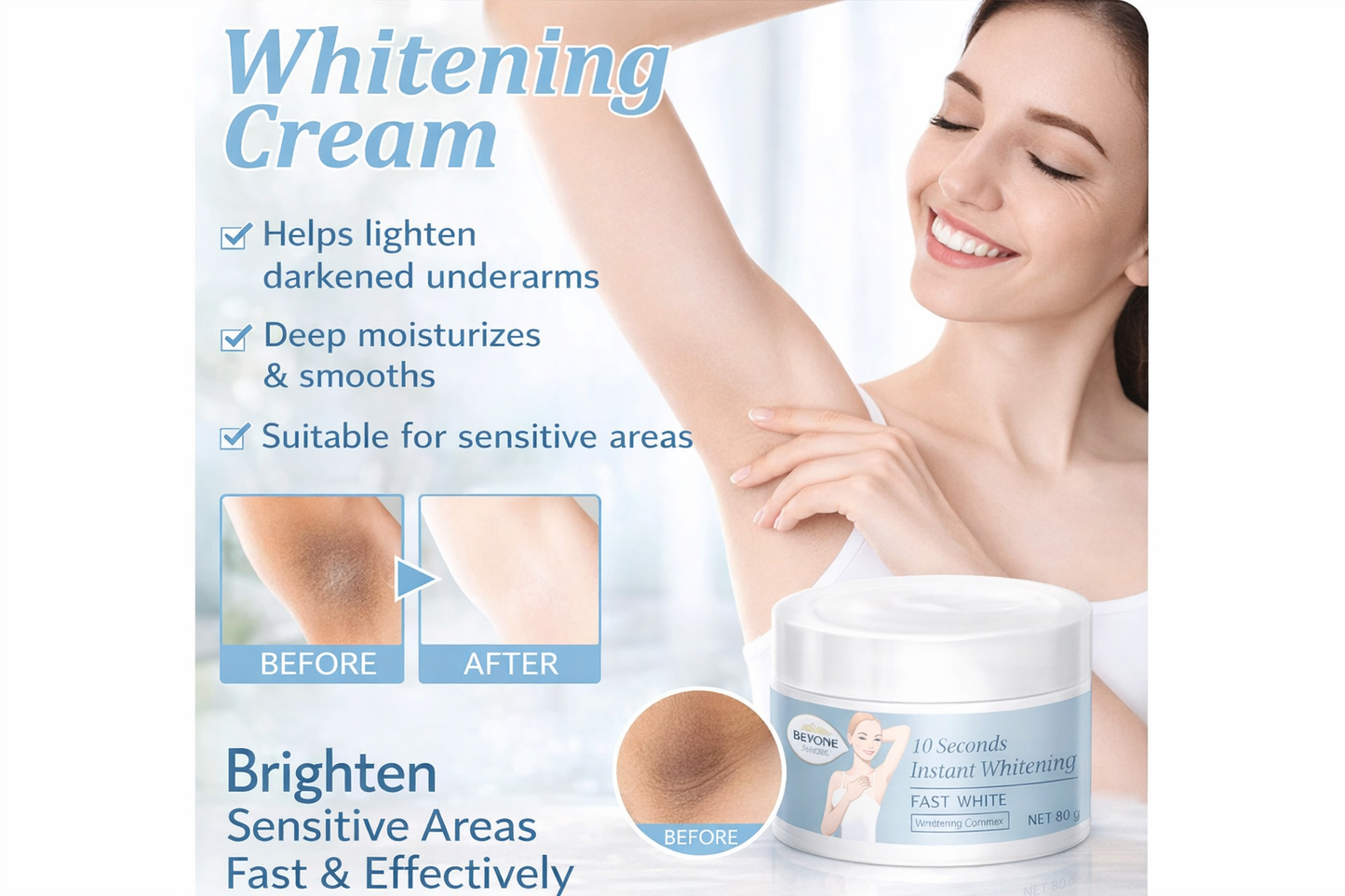 Lumi Silk Underarm Correcting Whitening Cream for Sensitive Skin