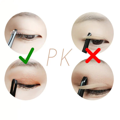 Invisible Double Eyelid Tape with Lace Finish