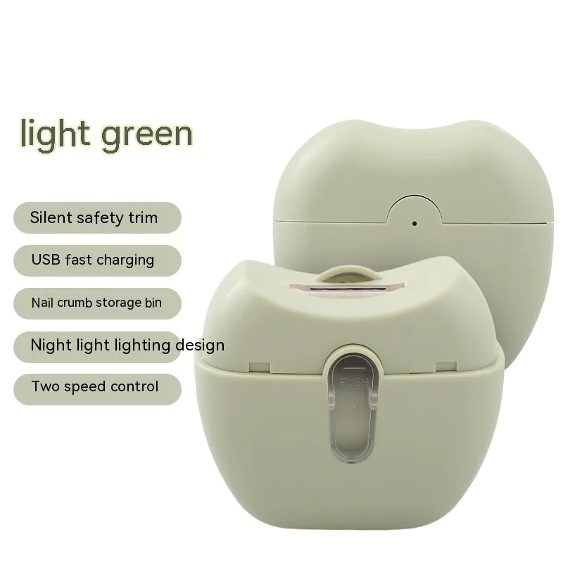 Korean Mini Electric Nail Clipper-USB-C Rechargeable • LED Illumination • Nail Crumb Storage