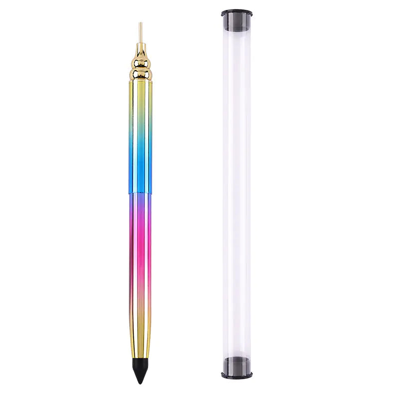Nail Art Dotting Tool – Rotary Telescopic Dual-Tip Precision Drill Pen