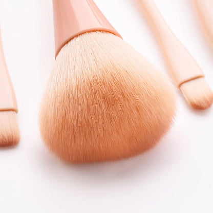 High-End Pink Makeup Brush Set - Luxury Full-Face Application Kit