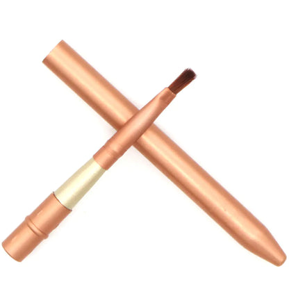 12-Piece Gold Makeup Brush Set - Professional Full-Face Tool Kit