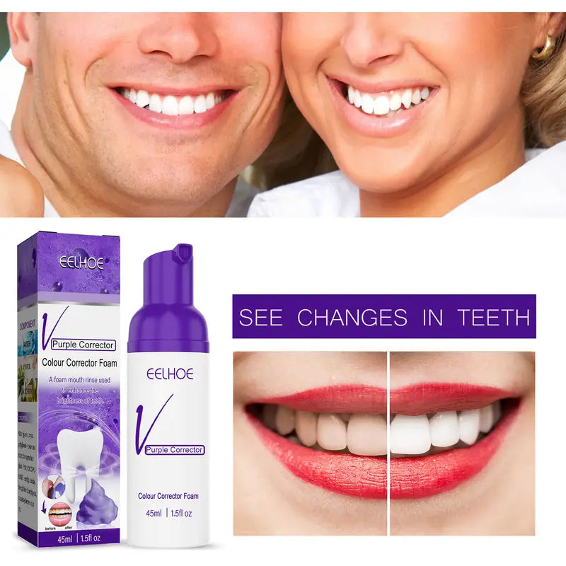 Optical Tooth Brightening Foam via Advanced Colour-Correction Technology