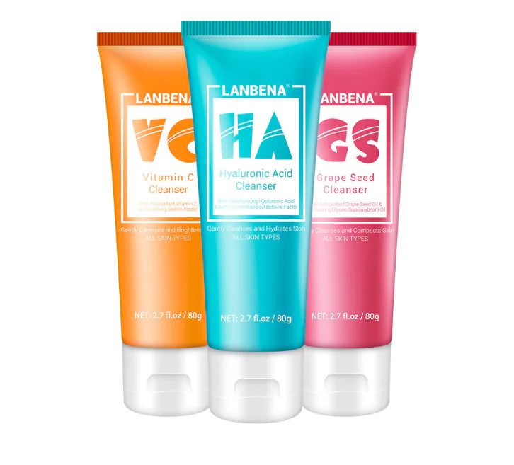 Grape Seed VC Hyaluronic Multi-Action Facial Cleanser Set