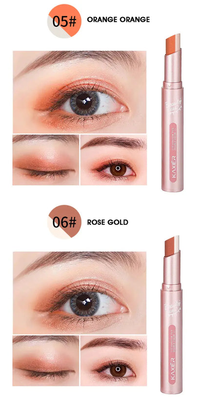 Waterproof Gradient Eye Shadow Stick with Earth Tones