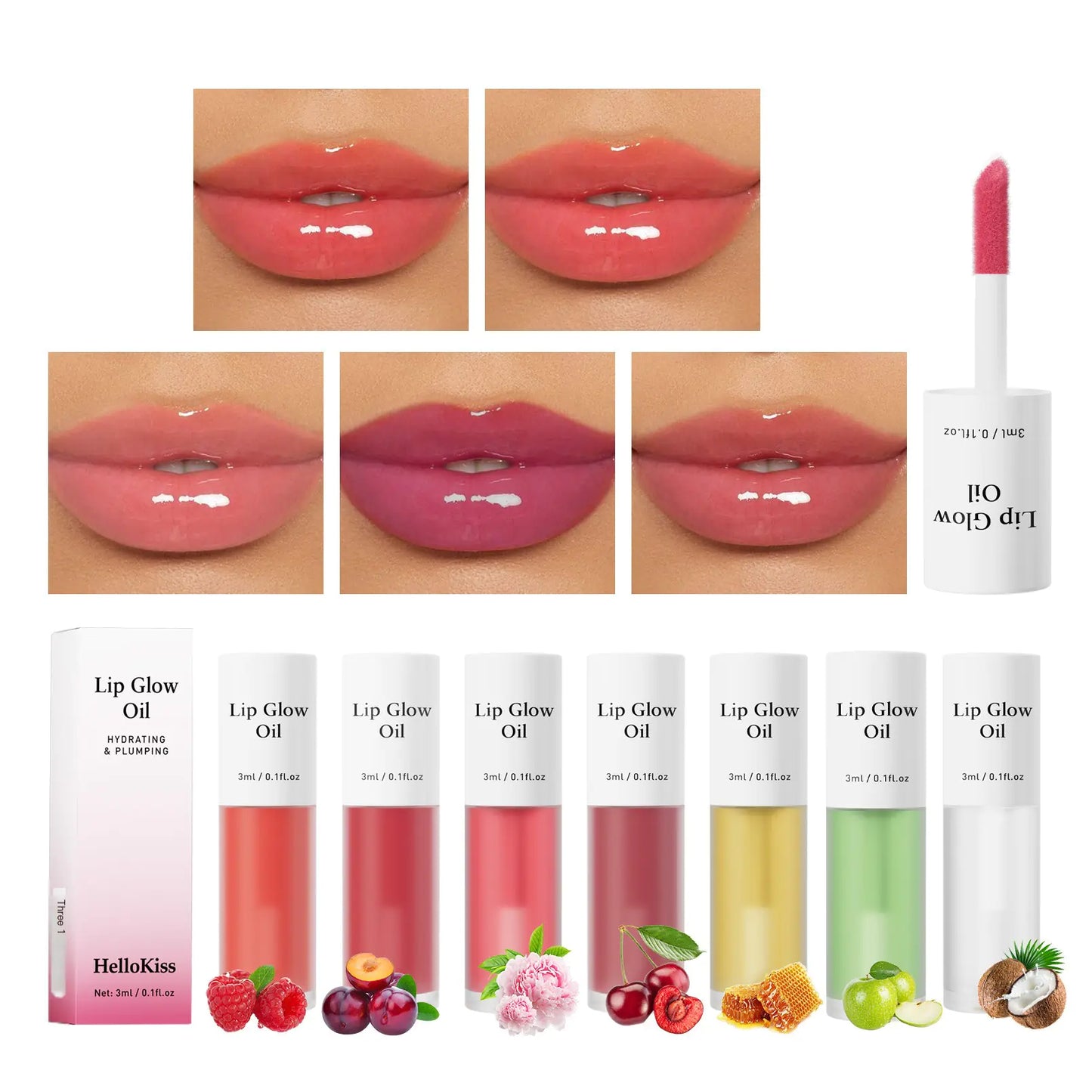 Hellokiss Fruit Flavored Moisturizing Lip Oil