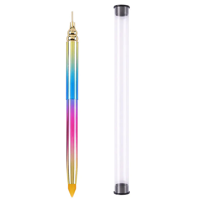 Nail Art Dotting Tool – Rotary Telescopic Dual-Tip Precision Drill Pen