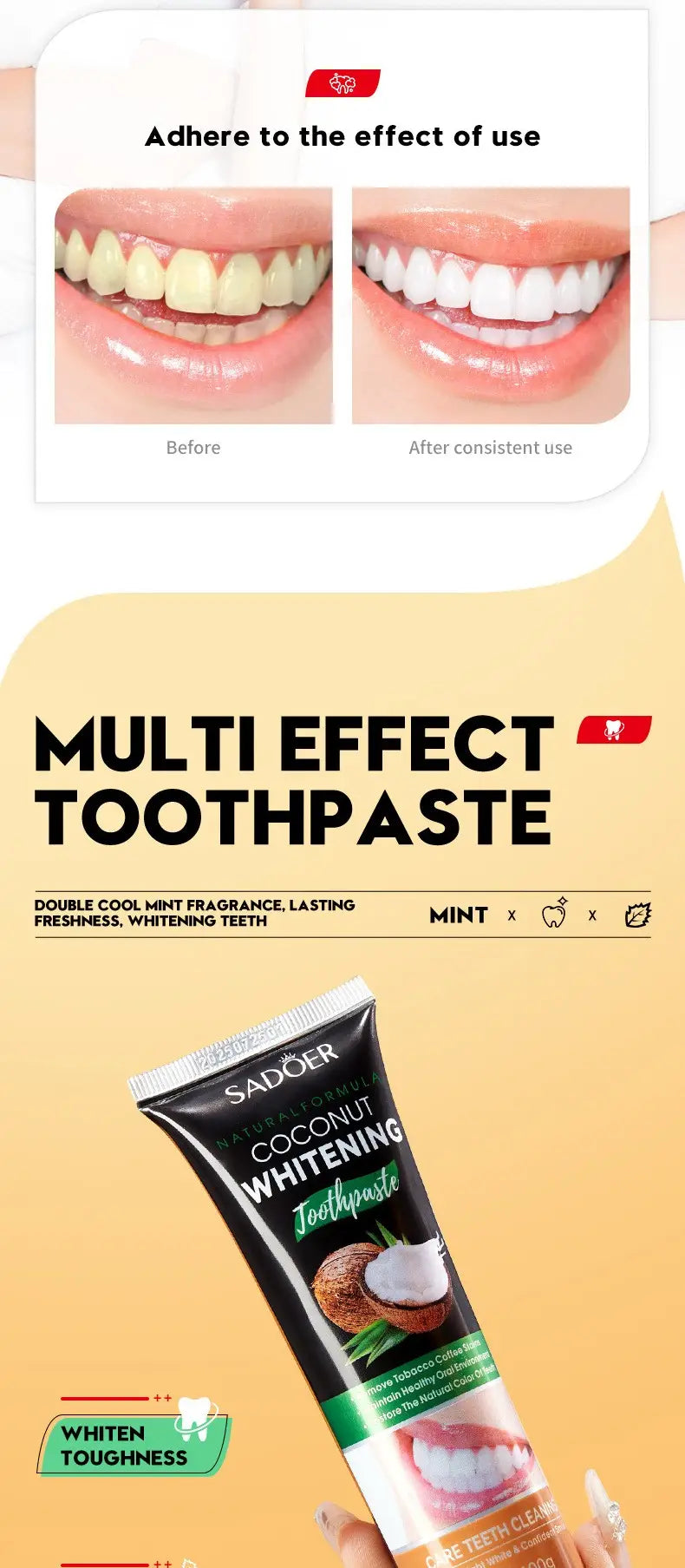 Multi-Action Oral Care with Targeted Whitening Technologies