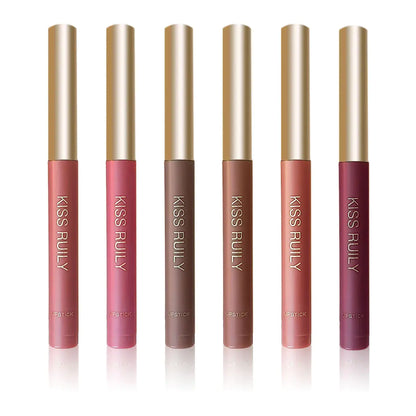 Silk Soft Lip Crayon Set - 6 Colors Makeup Kit