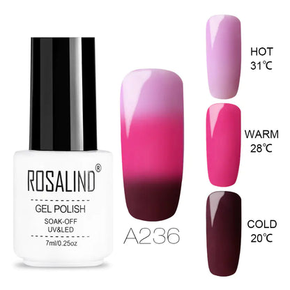 Temperature-Changing Gel Nail Polish Thermochromic UV/LED Gel • Soak-Off System • Multi-State Color Transition