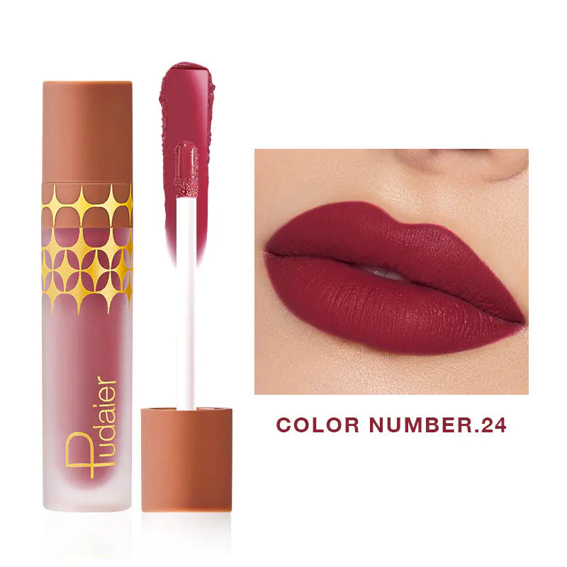 Pudaier 24-Color Matte Liquid Lipstick Wholesale