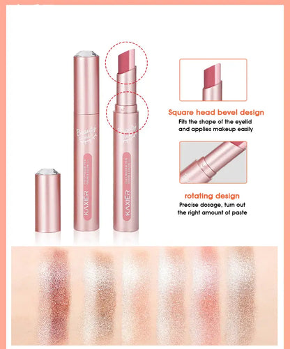 Waterproof Gradient Eye Shadow Stick with Earth Tones